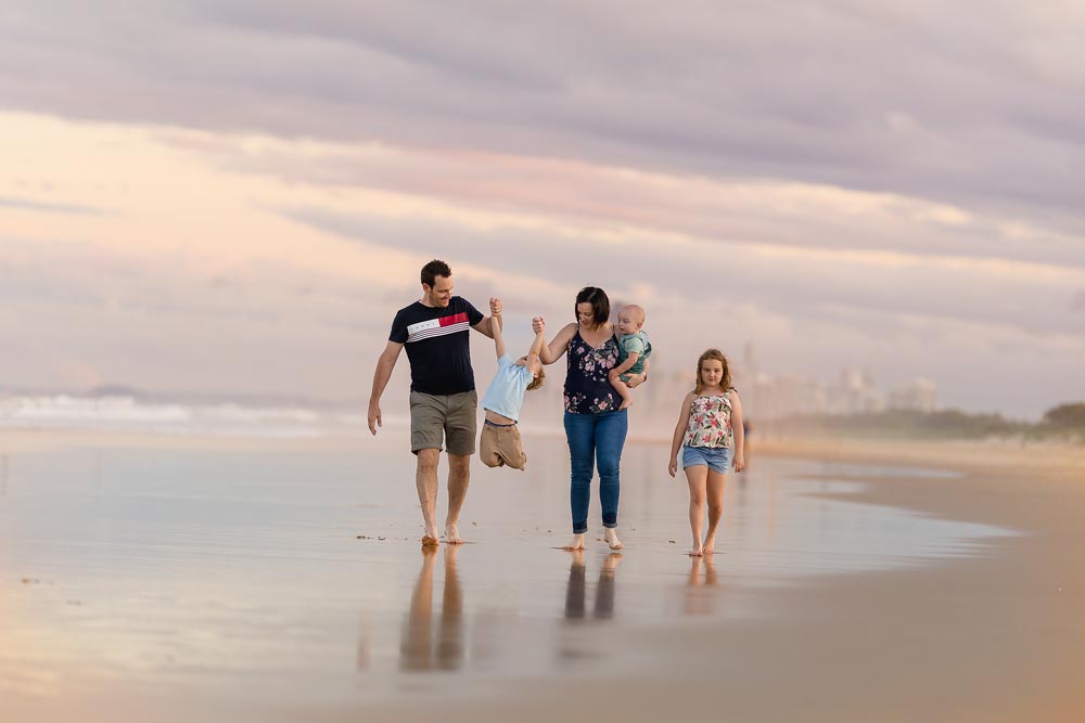 family photography at the beach